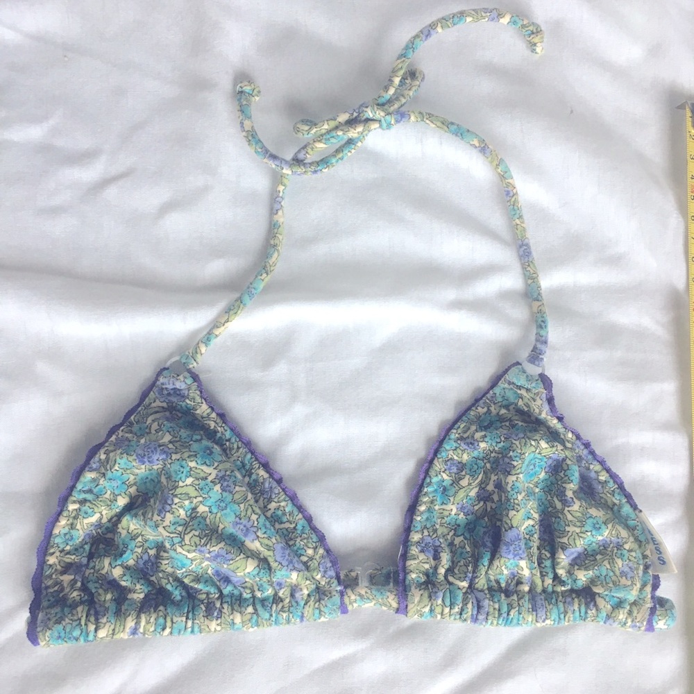 90’s guess multicolored string bikini top